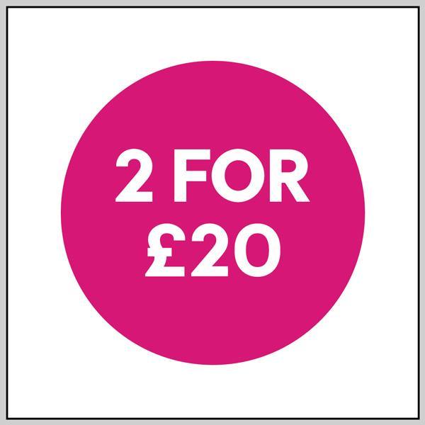 2 for £20