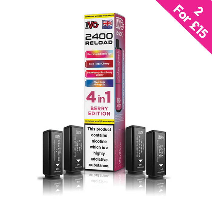 Berry Edition - IVG 2400 Reload 4-in-1 Prefilled PODS