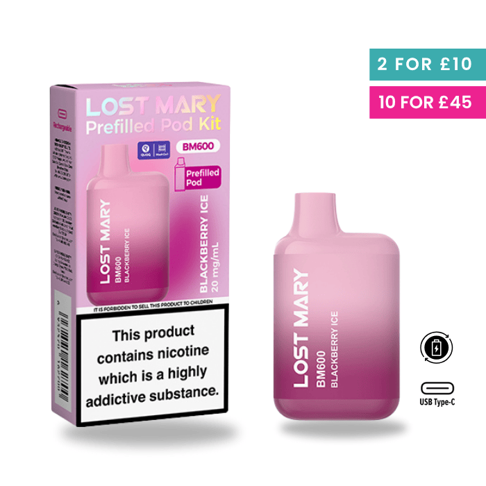 Blackberry Ice - Lost Mary BM600 Pre-Filled Pod Kit