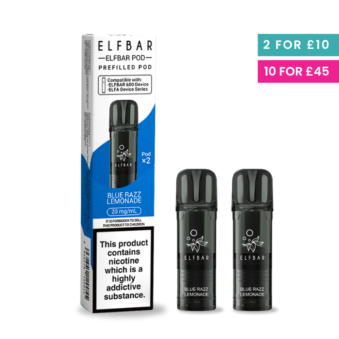Blue Razz Lemonade Elf Bar 600 prefilled pods 2 pack