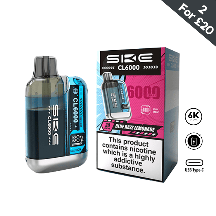 Blue Razz Lemonade - SKE Crystal CL6000 Pre-filled Pod Kit