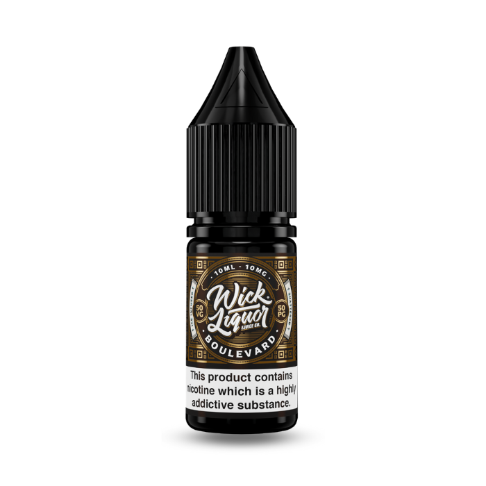 Wick Liquor Nic Salt 10ml - Boulevard Shattered Vape juice