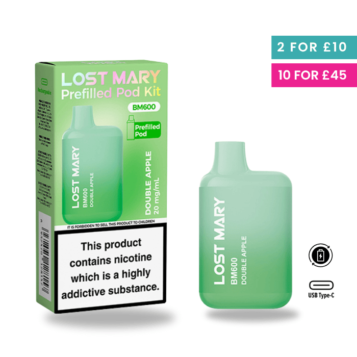 Double Apple - Lost Mary BM600 Pre-Filled Pod Kit