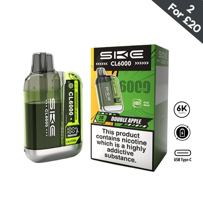 Double Apple - SKE Crystal CL6000 Pre-filled Pod Kit