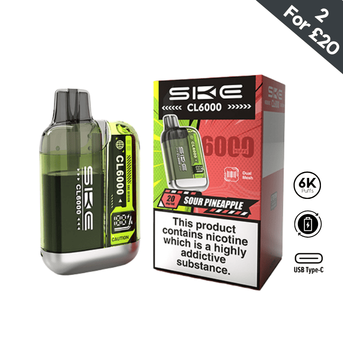 Sour Pineapple - SKE Crystal CL6000 Pre-filled Pod Kit