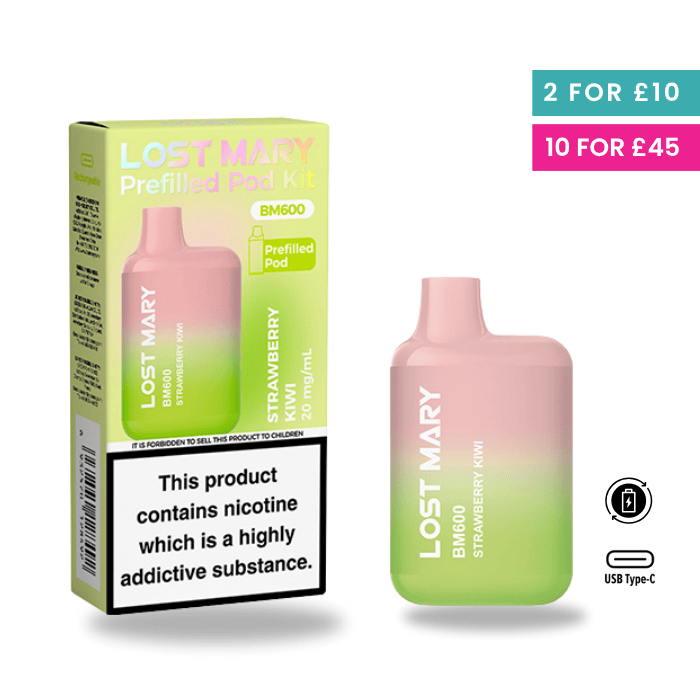Strawberry Kiwi - Lost Mary BM600 Pre-Filled Pod Kit
