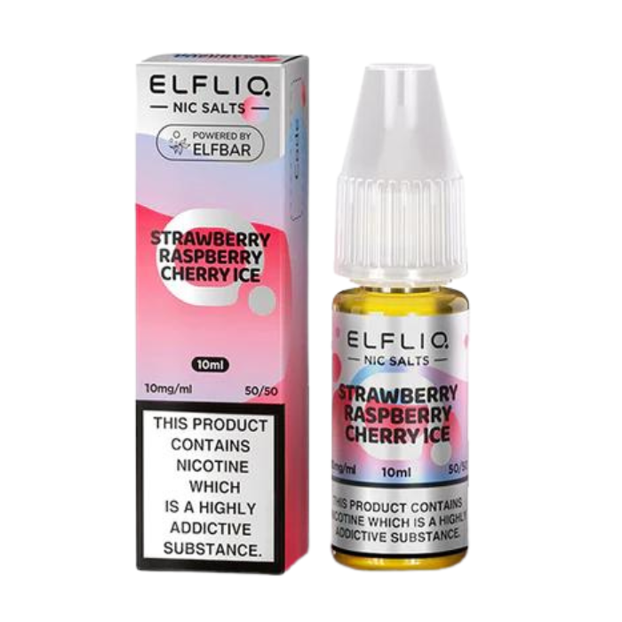 Strawberry Raspberry Cherry Ice By ELFLIQ 10ml Vape Juice