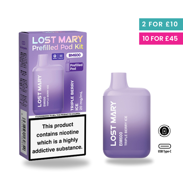 Triple Berry - Lost Mary BM600 Pre-Filled Pod Kit