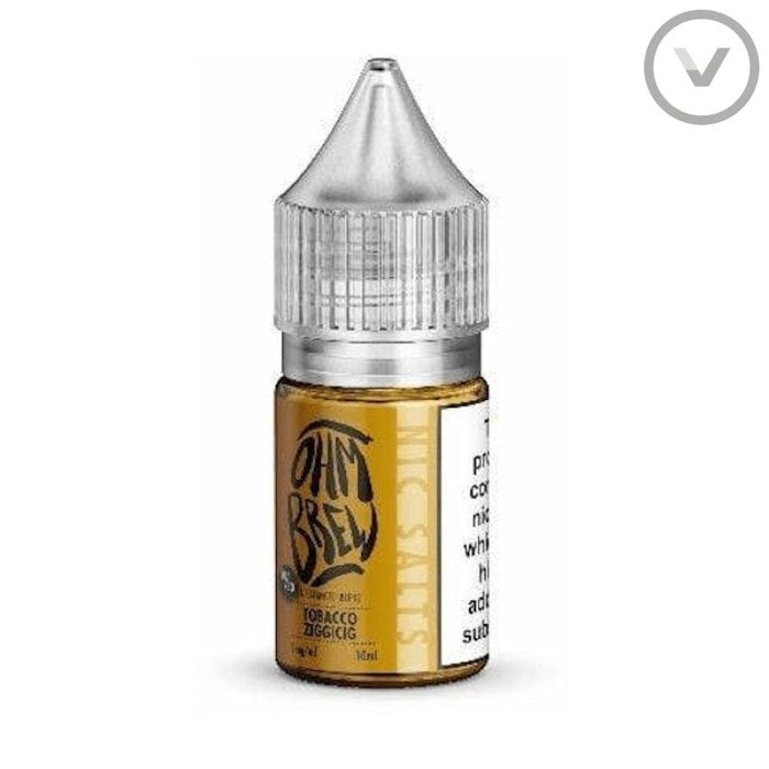 OhmBrew - Tobacco Ziggicig 10ml Nic Salt Vape Juice - Vape Direct