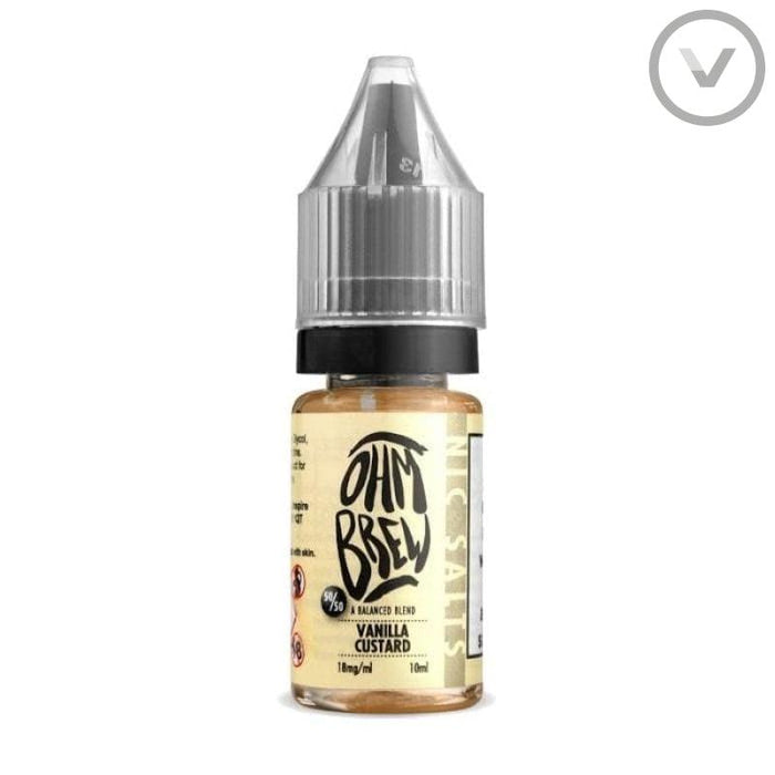 OhmBrew - Vanilla Custard 10ml Nic Salt - Vape Direct