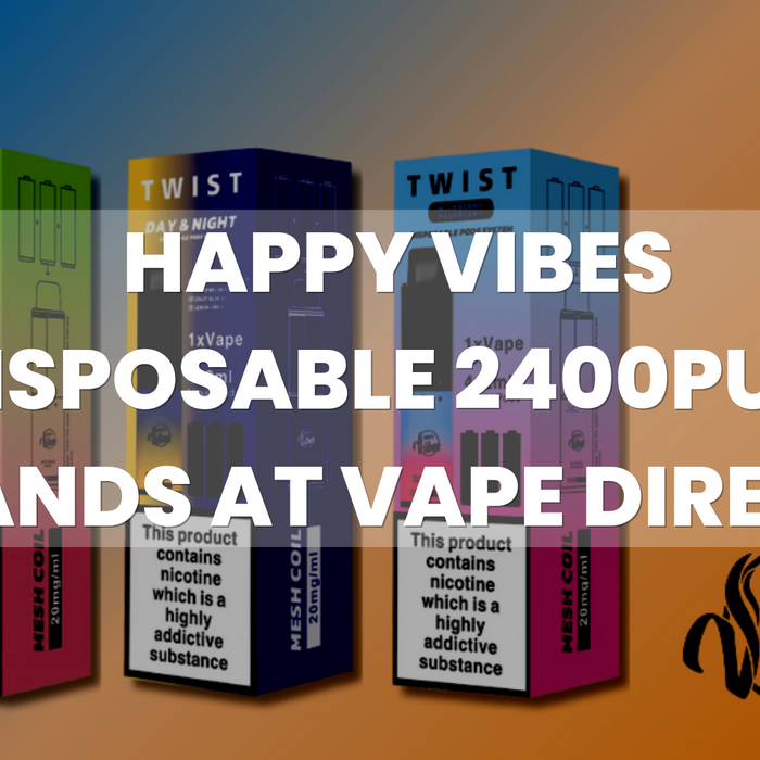 Happy Vibes Disposables Land in VapeDirect.com
