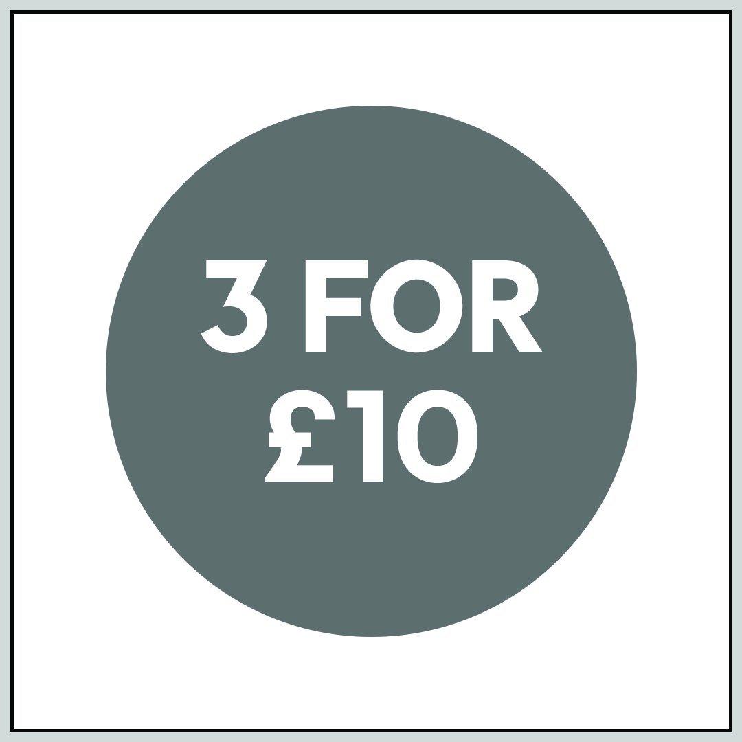 3 For £10