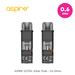 Two Aspire GOTEK vape pods with a pink circle displaying '0.6 Ohms' on a white background.