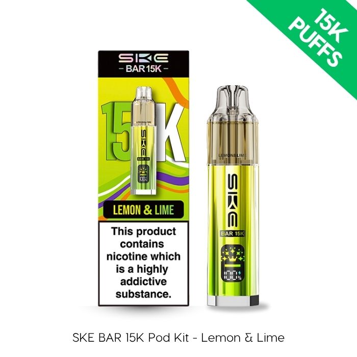 SKE BAR 15K Prefilled Pod Kit Lemon & Lime