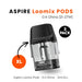 Aspire Loomix replacement pod 0.4 ohm 3ml XL with clear tank and mesh coil, 21 to 27W