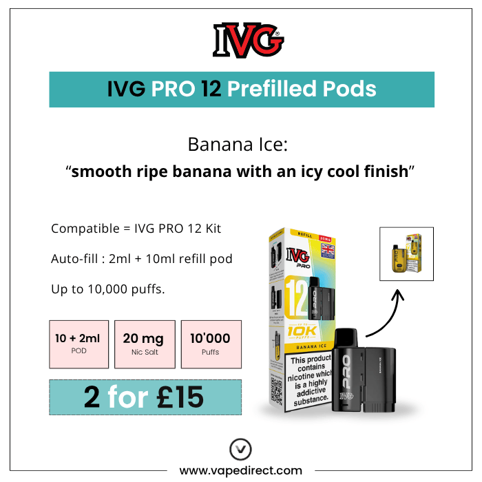 Banana Ice - IVG PRO 12 Pods