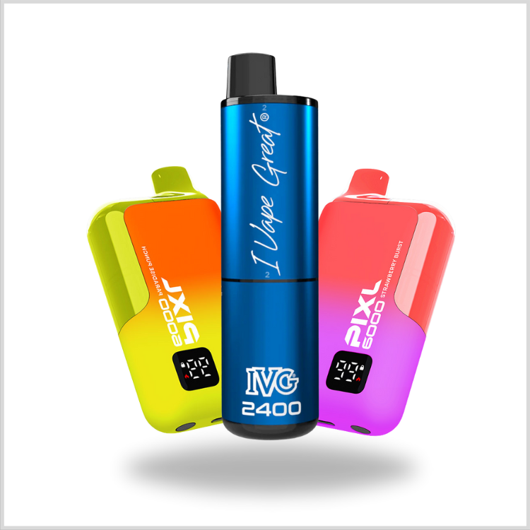 big puff disposables in milton keynes at vape direct including the IVG 2400 Kit, Pixl 8000 and Lost Mary BM6000