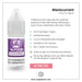 A bottle of V4 Vapour - Blackcurrant 10ml E-Liquid by V4 Vapour is shown with details on nicotine strengths, PG/VG ratio, and features. A pink label promotes 4 bottles for £10, while delivery info is visible on the right. Available at Vape Direct In Milton Keynes