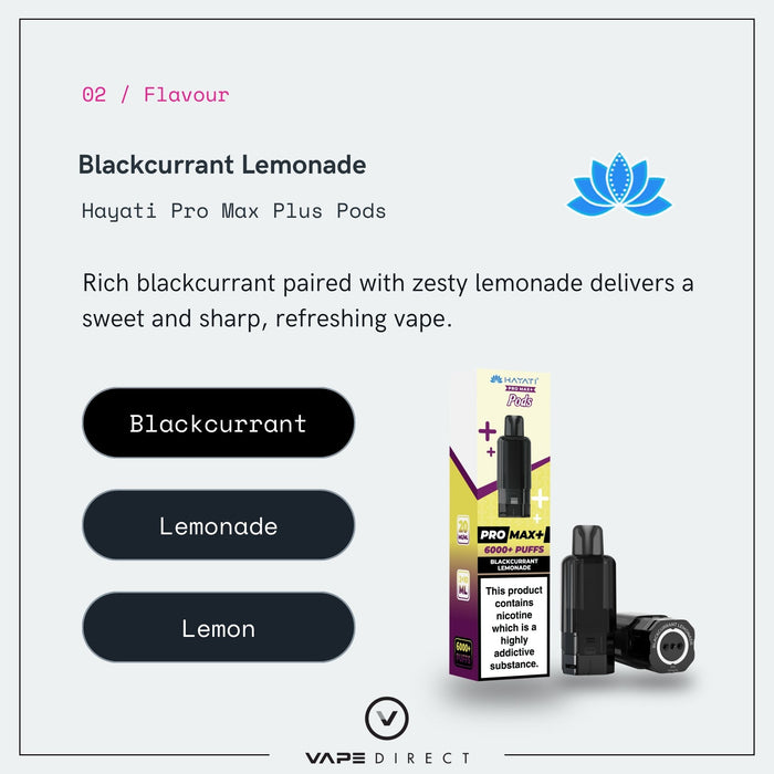 Blackcurrant Lemonade - Hayati Pro Max Plus Pods