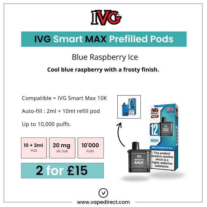 ivg pro blue raspberry ice refill IVG Pro Blue Raspberry Ice 12mg/ml main image 0