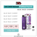IVG 2400 Reload Prefilled Pod Kit for Blue Razz Cherry flavor with packaging and product details.
