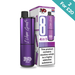 Purple IVG vape device with packaging on a white background