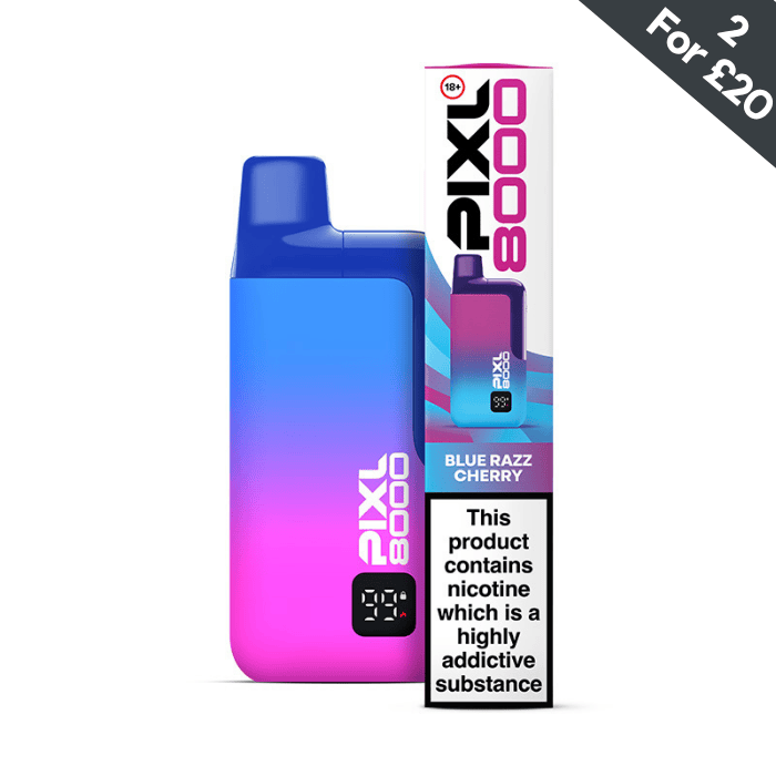 Blue Razz Cherry Pixl 8000 Prefilled Pod Kit | Vape Direct Blue Razz Cherry Pixl 8000 Prefilled Pod Kit | Vape Direct