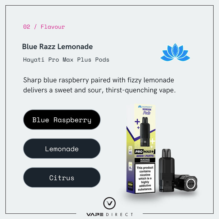 Blue Razz Lemonade - Hayati Pro Max Plus Pods