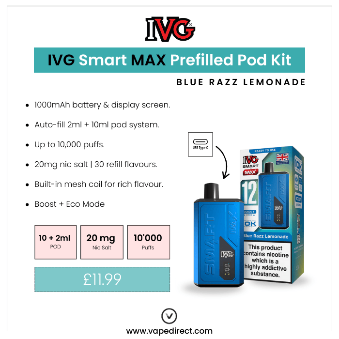 Blue Razz Lemonade - IVG Smart Max 10K KIT