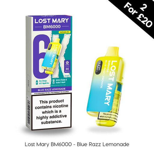 Lost Mary BM6000 Blue Razz Lemonade 