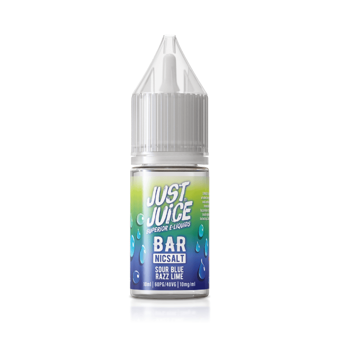 Sour Blue Razz Lime Just Juice Nic Salt | Vape Direct Sour Blue Razz Lime Just Juice Nic Salt | Vape Direct