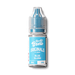 Blue Slush nic salt e-liquid 10ml bottle by Double Brew on a plain background