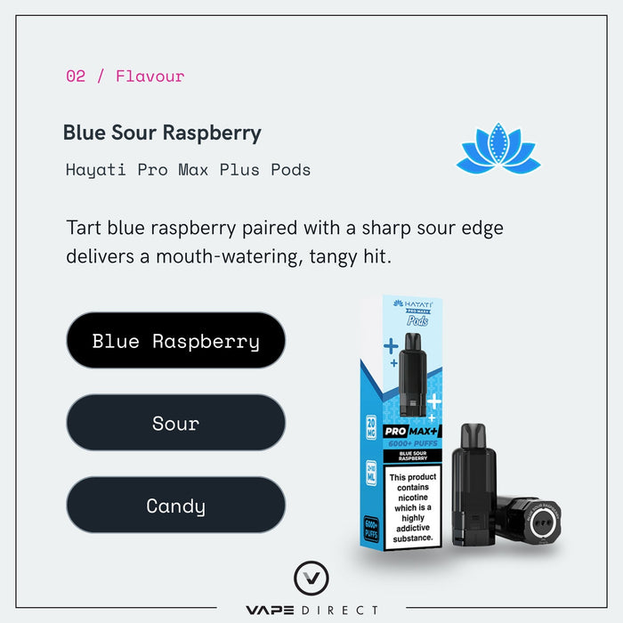 Blue Sour Raspberry - Hayati Pro Max Plus Pods