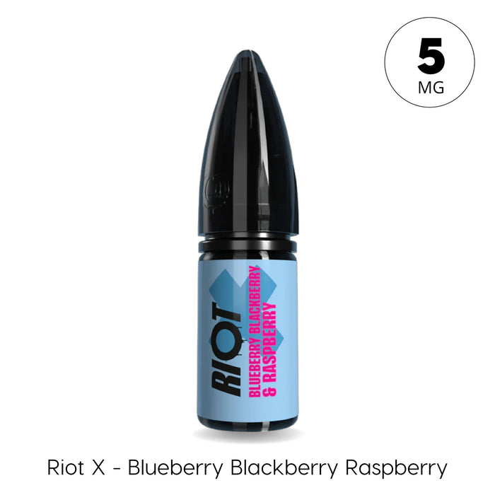 Blueberry Blackberry Raspberry Riot X Nic Salt 5mg – 10ml nic salt e-liquid by Riot Squad