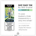 SKE Bar 15K vape in Blueberry Lime flavour, with up to 15,000 puffs, Original SKE Flavours and 20mg nicotine. 