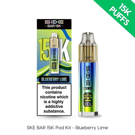 SKE BAR 15K Pod Kit in Blueberry Lime flavour