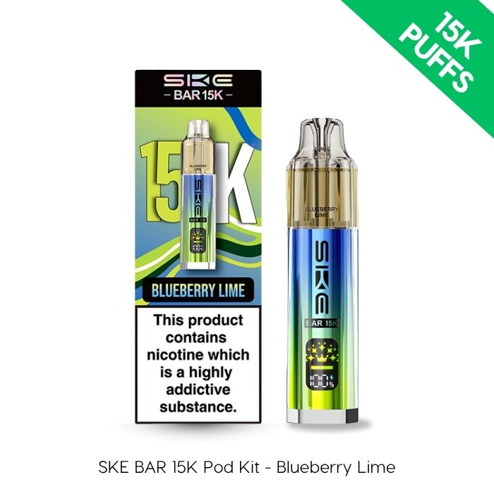 SKE BAR 15K Pod Kit in Blueberry Lime flavour