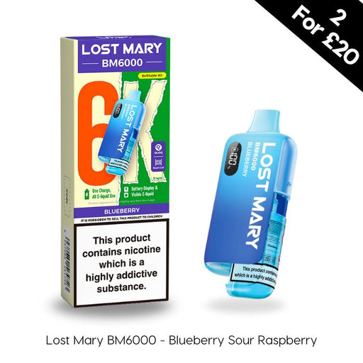 Lost Mary BM6000 in Blueberry Flavour