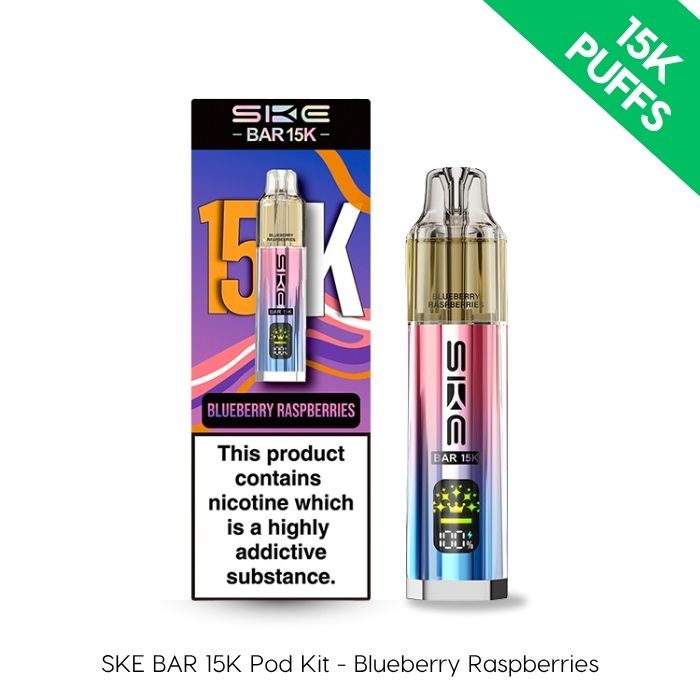 SKE BAR 15K Pod Kit in Blueberry Raspberries flavour