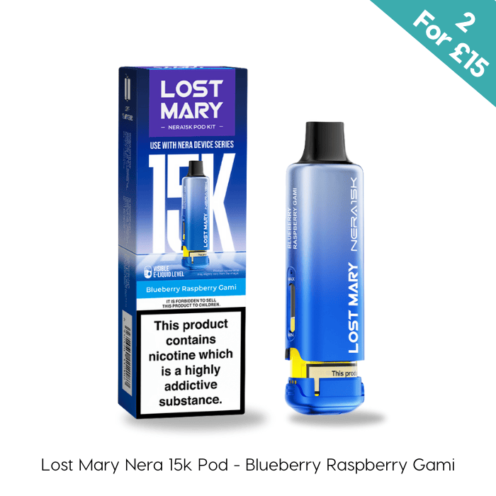 Blueberry Raspberry Gami - Lost Mary Nera 15K Prefilled Pods