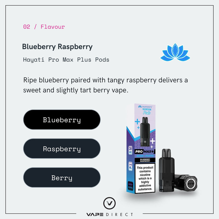 Blueberry Raspberry - Hayati Pro Max Plus Pods