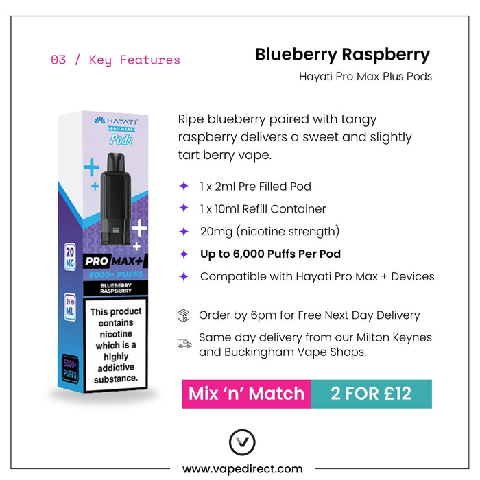 Blueberry Raspberry - Hayati Pro Max Plus Pods