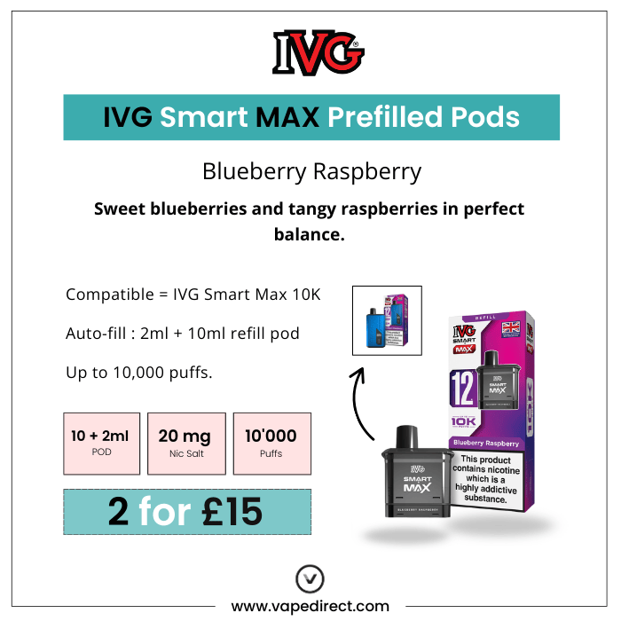 Blueberry Raspberry - IVG Smart Max 10K Refill Pod