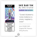 SKE Bar 15K Prefilled Pod Kit in blueberry sour raspberry flavour, with up to 15,000 puffs and 20mg nicotine. 
