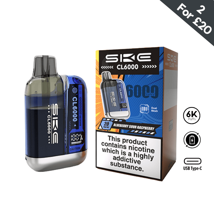 Blueberry Sour Raspberry - SKE Crystal CL6000 Pre-filled Pod Kit