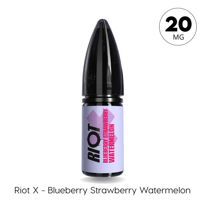 Blueberry Strawberry Watermelon Riot X Nic Salt 20mg – 10ml nic salt e-liquid by Riot Squad