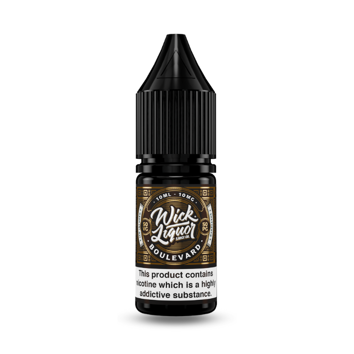 Wick Liquor Nic Salt 10ml  - Boulevard Shattered Vape juice