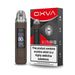 OXVA Xlim Pro 3 pod kit in brown leather on a plain background