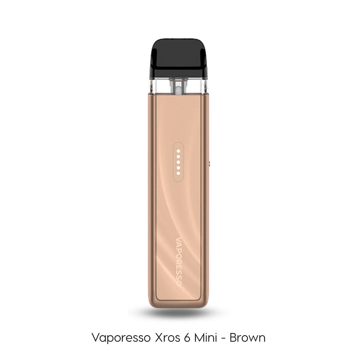 Vaporesso Xros 6 Mini vape pod kit in Brown