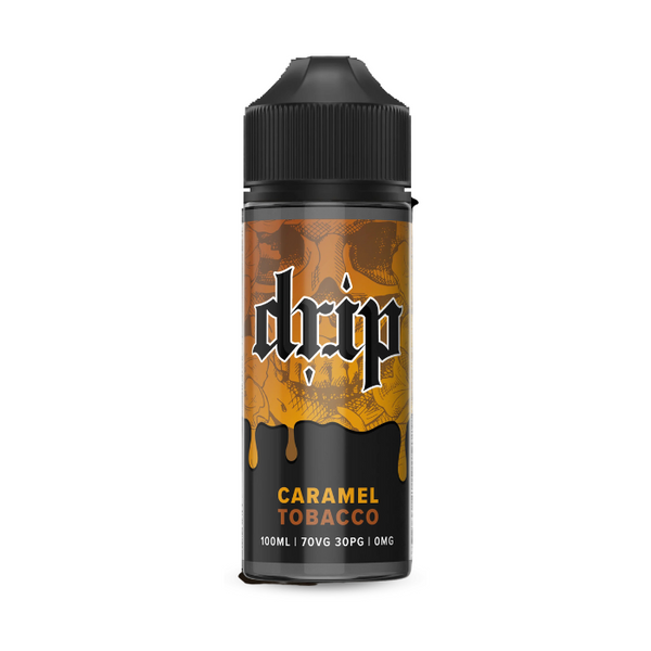 Caramel Tobacco Drip Liquids 100ml Shortfill — Vape Direct